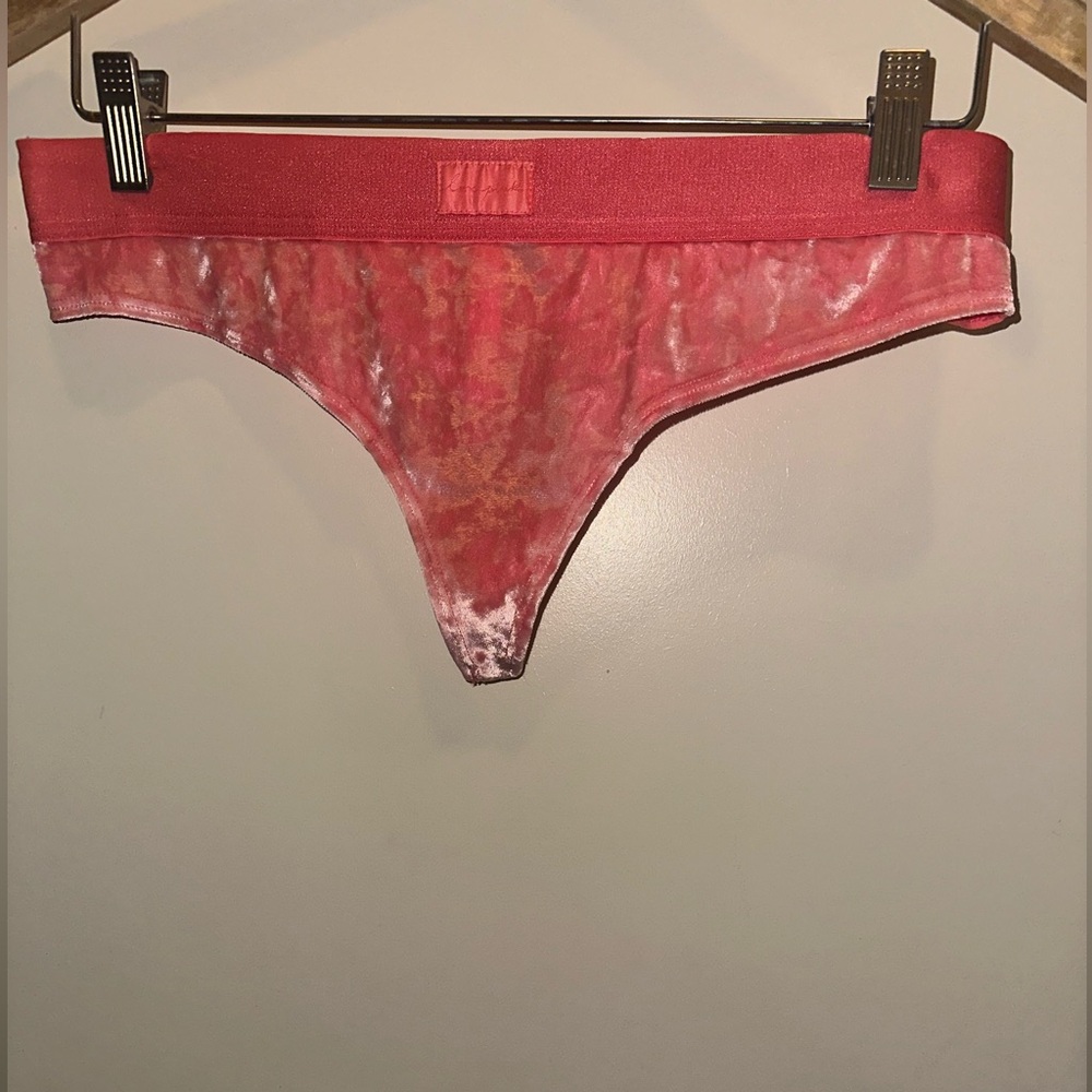 PINK Velvet Thong
